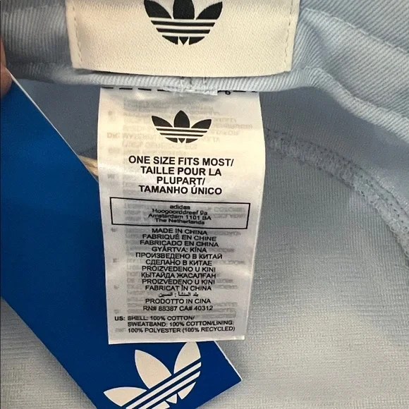 Adidas x Oasis Tour 3-Stripes Originals Bucket Hat Night Indigo M/L - Picture 5 of 6
